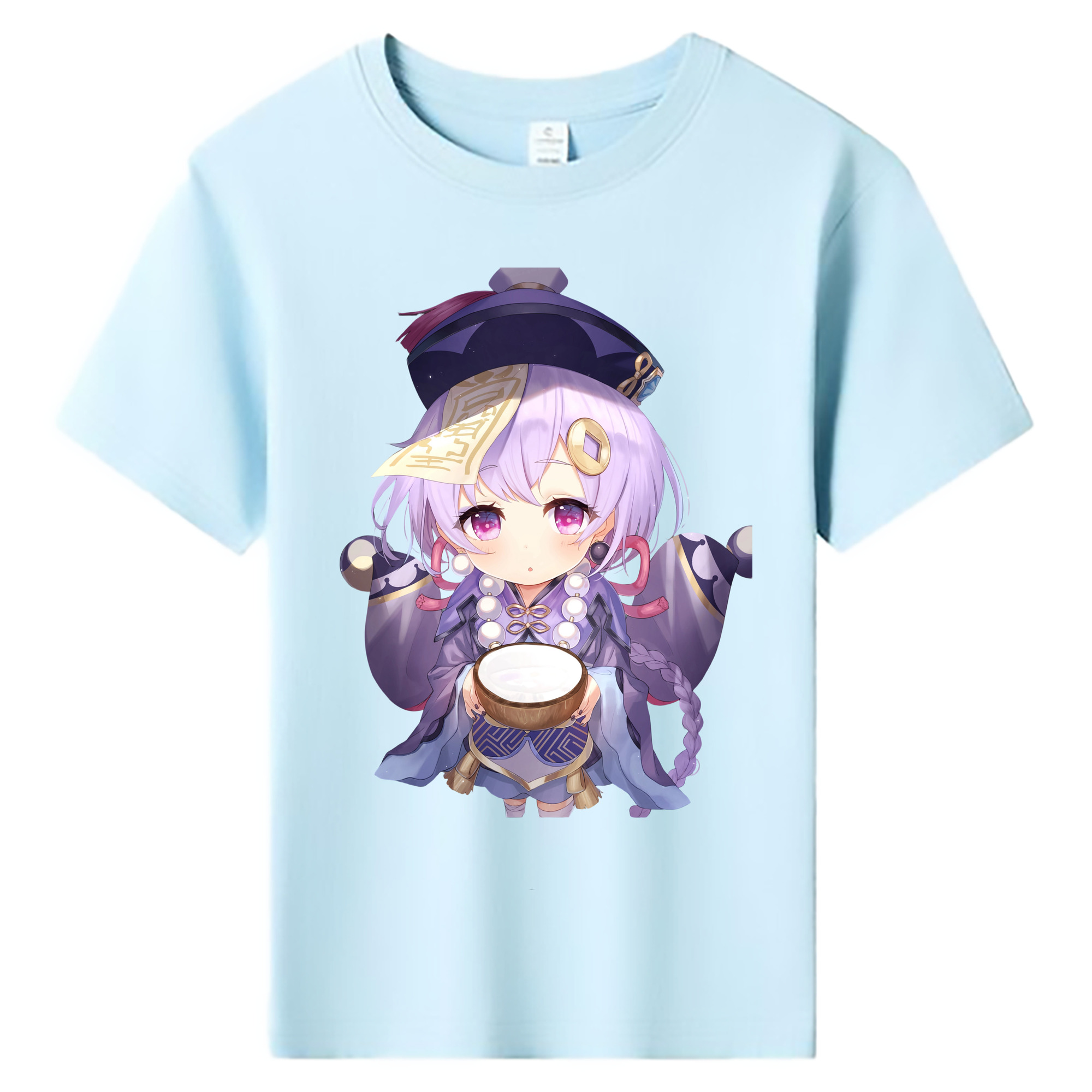 げんし神 七七 なな  genshin Nana 綿100％キッズTシャツ（フロントプリント）